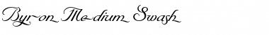 Byron Medium Swash Font