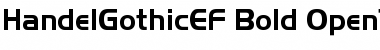 HandelGothicEF Bold Font HandelGothicEF Bold Font