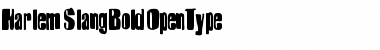 Harlem-SlangBold Regular Font