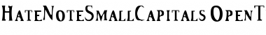 HateNote SmallCapitals Font