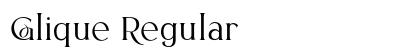 Glique Regular preview