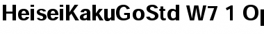 Heisei Kaku Gothic Std Font