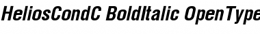 HeliosCondC Bold Italic Font