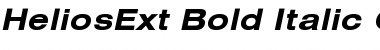 HeliosExt Bold Italic Font