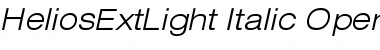 HeliosExtLight Font