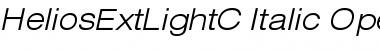 HeliosExtLightC Italic Font