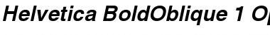 Helvetica Bold Oblique Font