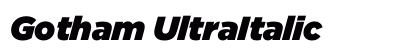 Gotham UltraItalic Preview