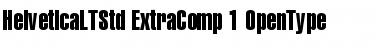 Helvetica LT Std Extra Compressed Font