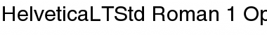 Helvetica LT Std Font