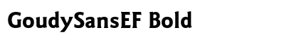 GoudySansEF Bold Preview