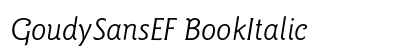 GoudySansEF BookItalic Preview