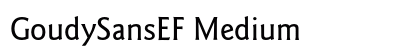 GoudySansEF Medium preview