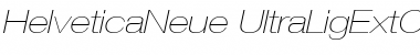 Helvetica Neue 23 Ultra Light Extended Oblique Font