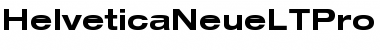 Helvetica Neue LT Pro 73 Bold Extended Font
