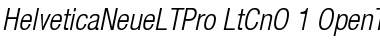 Helvetica Neue LT Pro Font