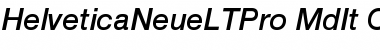 Helvetica Neue LT Pro 66 Medium Italic Font