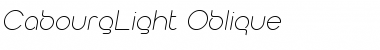 CabourgLight Oblique Font