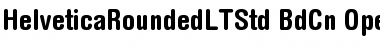Helvetica Rounded LT Std Bold Condensed Font