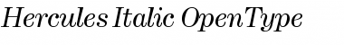 Hercules Italic Font