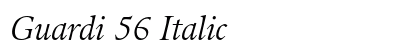 Guardi 56 Italic preview
