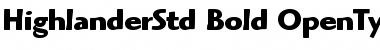 ITC Highlander Std Bold Font