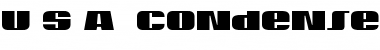 U.S.A. Condensed Condensed Font