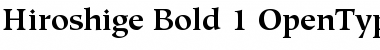 Hiroshige Bold Font Hiroshige Bold Font