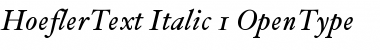 HoeflerText Italic Font