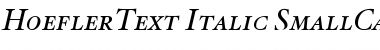 HoeflerText Italic-SmallCaps Font