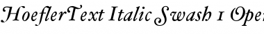 HoeflerText-Italic-Swash Regular Font