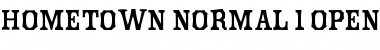 Hometown Regular Font Hometown Regular Font