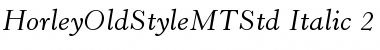 Horley Old Style MT Std Italic Font