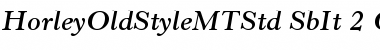 Horley Old Style MT Std Semibold Italic Font