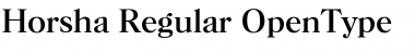 Horsha Regular Font Horsha Regular Font