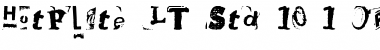 HotPlate LT Std 10 Font