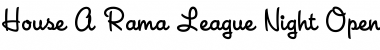 House-A-Rama League-Night Font House-A-Rama League-Night Font