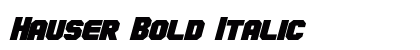 Hauser Bold Italic Preview