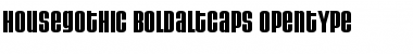 HouseGothic BoldAltCaps Font HouseGothic BoldAltCaps Font