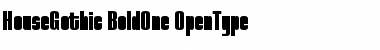 HouseGothic BoldOne Font HouseGothic BoldOne Font