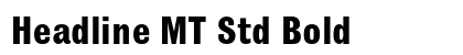 Headline MT Std Bold preview