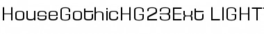 HouseGothicHG23Ext LIGHT1 Font HouseGothicHG23Ext LIGHT1 Font