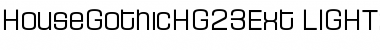 HouseGothicHG23Ext LIGHT2 Font