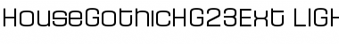 HouseGothicHG23Ext Font
