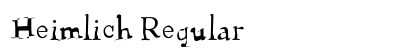 Heimlich Regular preview
