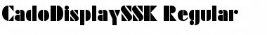 CadoDisplaySSK Font