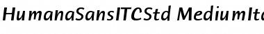 Humana Sans ITC Std Medium Ita Font
