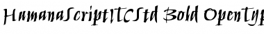 Humana Script ITC Std Bold Font