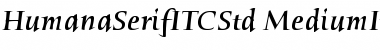 Humana Serif ITC Std Font