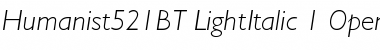 Humanist 521 Font